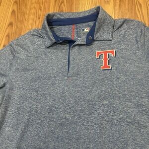 Texas Rangers Genuine MLB Merchandise Polo Shirt Sz. M Golf Baseball Athletic